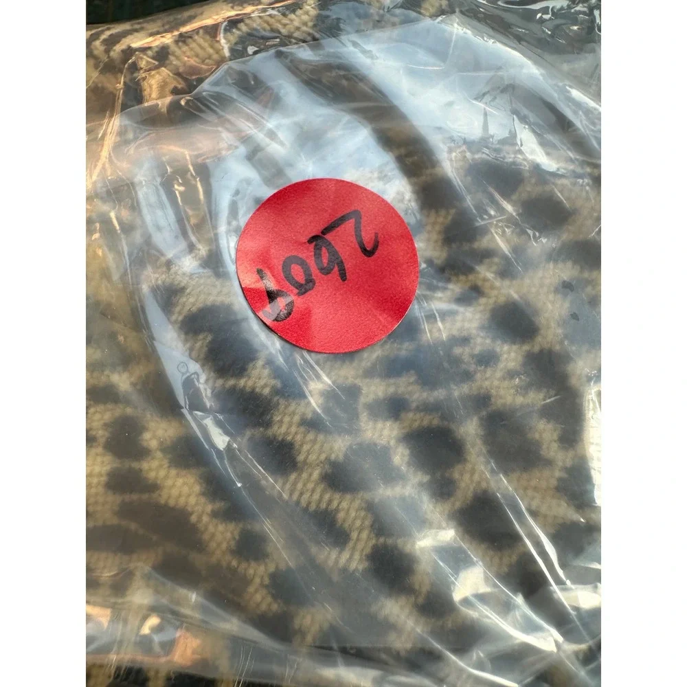 Leopard Print Mini Backpack Animal Pattern Small Daypack Brown